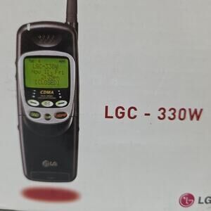 Vintage Flip Phone LGC-330W CDMA Dual Band Digital Cellular Phone Large LCD
